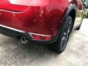 Накладки на задние катафоты хромированные для Mazda CX-5 2017-